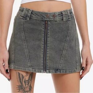 Almost Famous Denim Mini Skirt